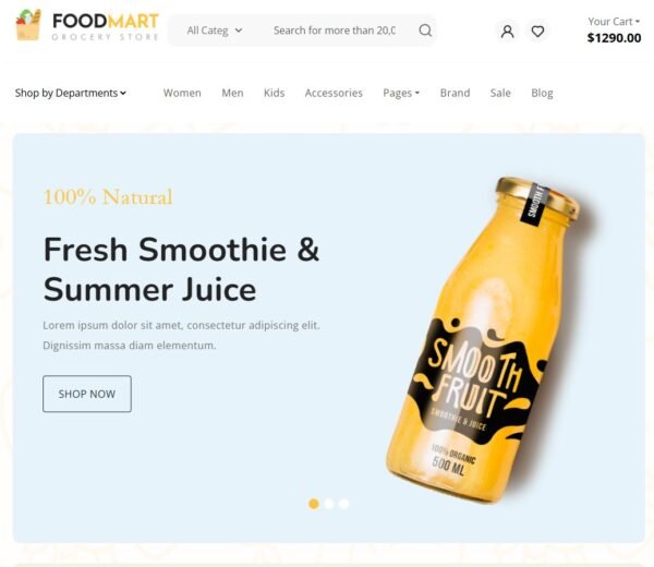 FoodMart – eCommerce Website Template