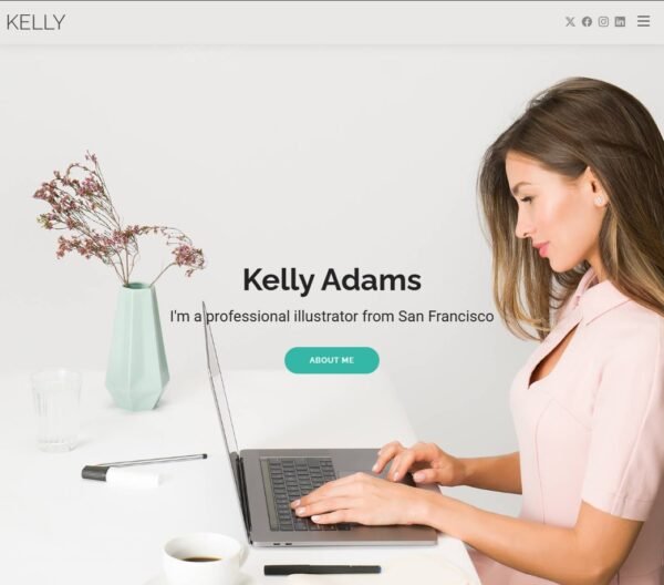 Kelly – Portfolio  Website Template