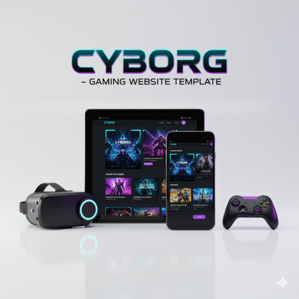 Cyborg – Gaming Website Template