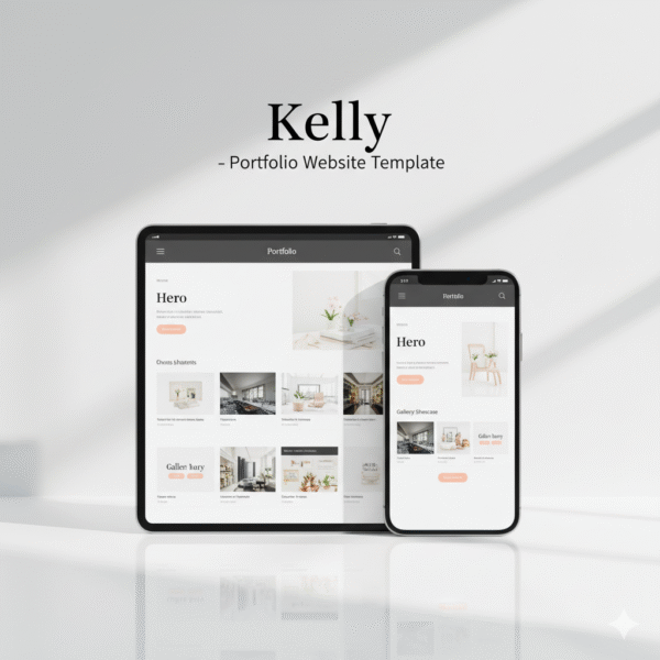 Kelly – Portfolio  Website Template
